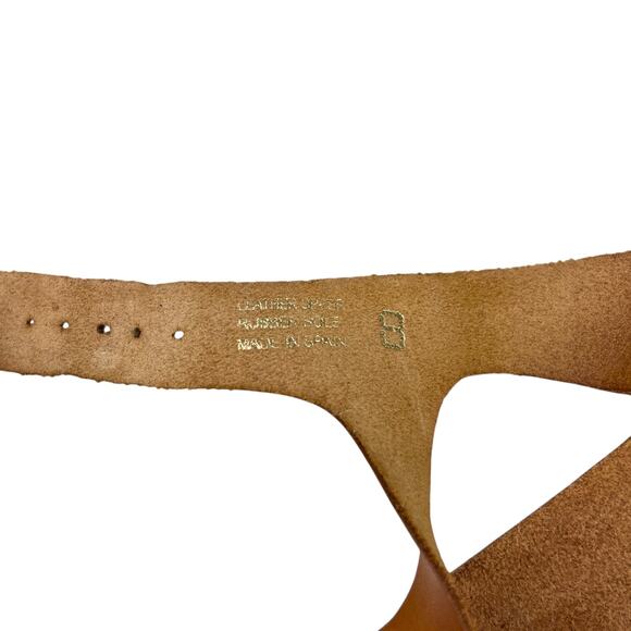 Yokono Leather T-Strap Sandals Cork Footbed Comfort Thong 8 - Picture 9 of 11